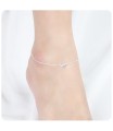 Heart & Love Word Anklet ANK-323-RO-GP